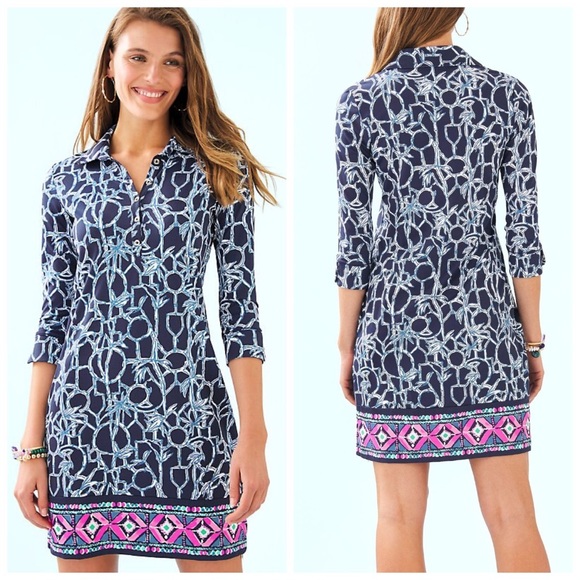 Lilly Pulitzer Dresses & Skirts - Lilly Pulitzer UPF 50+ Ansley Polo Dress High Tide